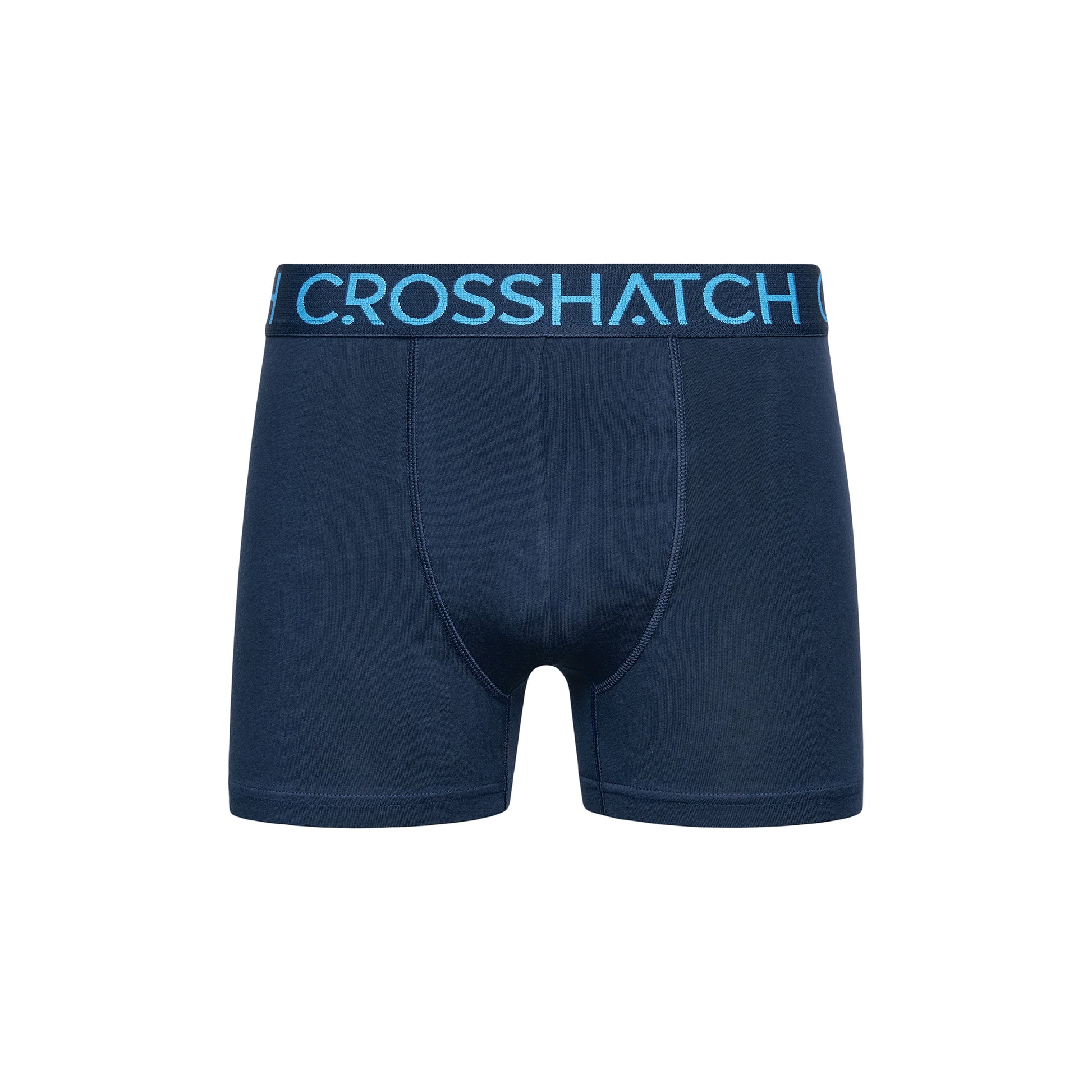 Navy - Lifestyle - Crosshatch Mens Chasma Boxer Shorts (Pack of 3)