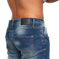 Tinted Blue - Lifestyle - Duck and Cover Mens Tranfil Slim Jeans