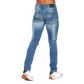 Light Wash - Back - Duck and Cover Mens Tranfil Slim Jeans