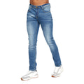 Light Wash - Side - Duck and Cover Mens Tranfil Slim Jeans