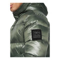 Dark Olive - Close up - Crosshatch Mens Crosswell High Shine Jacket