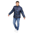 Navy - Lifestyle - Born Rich Mens Carlito Camo Oversized Padded Jacket