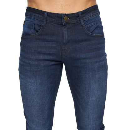 Dark Wash - Side - Duck And Cover Mens Maylead Slim Jeans