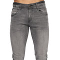 Grey - Side - Duck and Cover Mens Maylead Slim Jeans