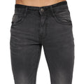 Black - Side - Duck and Cover Mens Maylead Slim Jeans