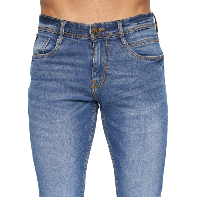 Stone Wash - Side - Duck And Cover Mens Maylead Slim Jeans