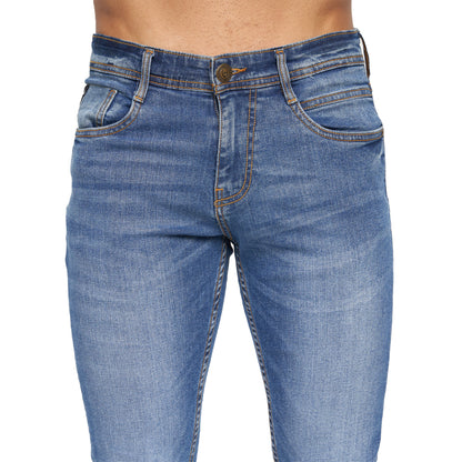 Stone Wash - Side - Duck And Cover Mens Maylead Slim Jeans