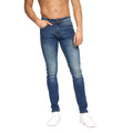 Tinted Blue - Close up - Duck and Cover Mens Maylead Slim Jeans
