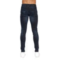 Blue Black - Back - Duck and Cover Mens Maylead Slim Jeans
