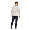 Grey Marl - Back - Duck and Cover Mens Mowab Knitted Sweatshirt