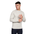 Grey Marl - Side - Duck and Cover Mens Mowab Knitted Sweatshirt