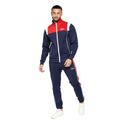 Navy-Red - Front - Crosshatch Mens Chinooks Tracksuit