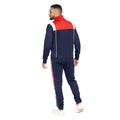 Navy-Red - Back - Crosshatch Mens Chinooks Tracksuit