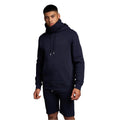 Navy - Front - Juice Mens Venmark Snood Collar Hoodie