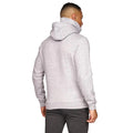 Light Grey Marl - Back - Juice Mens Venmark Snood Collar Hoodie