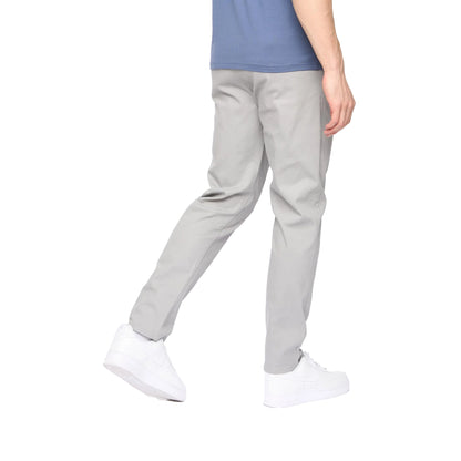 Light Grey - Back - Crosshatch Mens Roysden Chinos