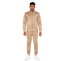 Simply Taupe - Front - Born Rich Mens Granero Full Zip Track Top