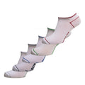 White - Front - Dunlop Mens Tredgegar Trainer Socks (Pack of 5)