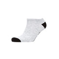 Black-White-Grey - Back - Dunlop Mens Mortehoe Trainer Socks (Pack of 5)