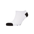Black-White-Grey - Side - Dunlop Mens Mortehoe Trainer Socks (Pack of 5)