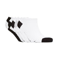 Black-White-Grey - Front - Dunlop Mens Mortehoe Trainer Socks (Pack of 5)