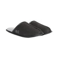 Black - Front - Crosshatch Mens Tinuviel Faux Fur Slippers