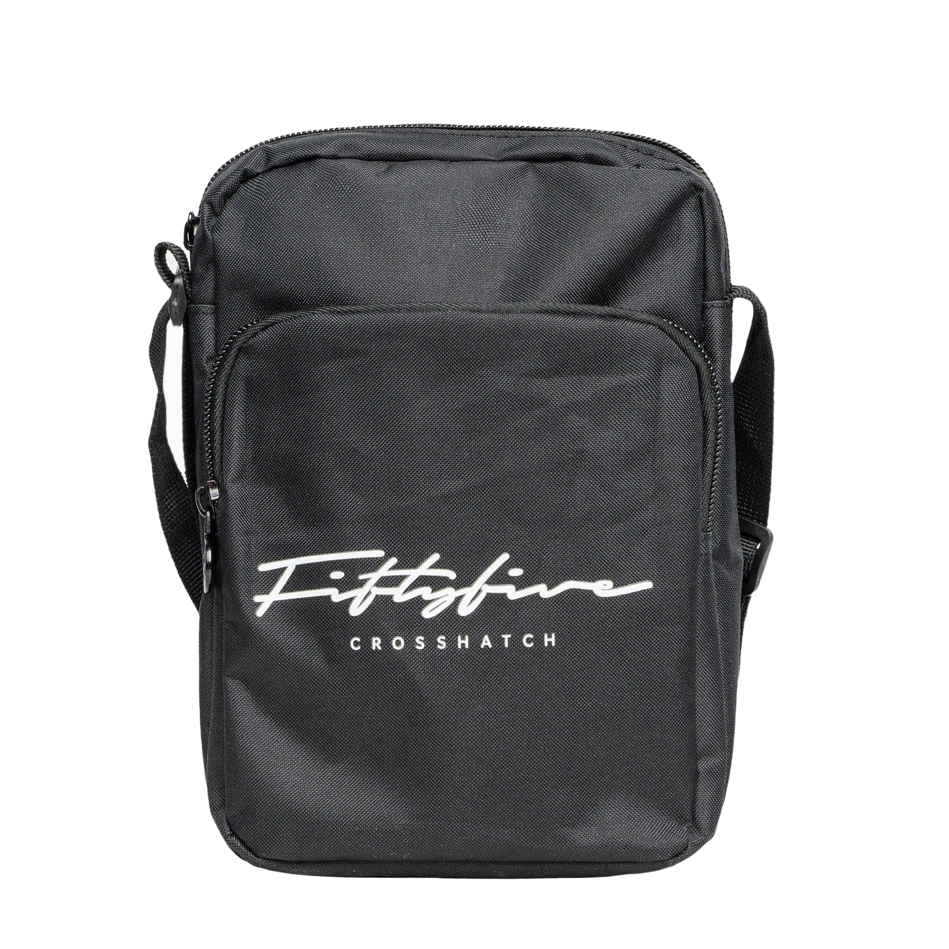 Black - Front - Crosshatch Rendfore Crossbody Bag