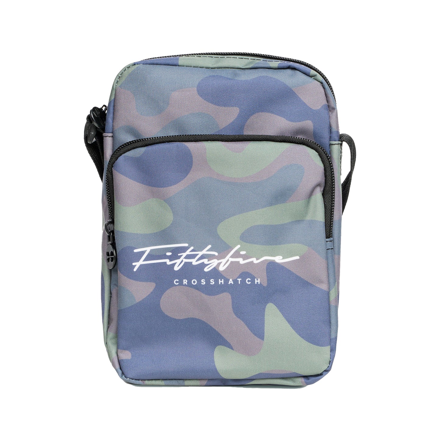 Green - Front - Crosshatch Mens Demilare Camo Crossbody Bag
