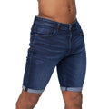 Dark Wash - Front - Duck and Cover Mens Zeki Shorts