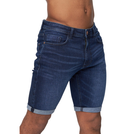 Dark Wash - Front - Duck and Cover Mens Zeki Shorts