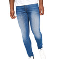 Stone Wash - Front - Crosshatch Mens Barbeck Slim Jeans