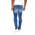 Stone Wash - Back - Crosshatch Mens Barbeck Slim Jeans