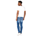 Stone Wash - Pack Shot - Crosshatch Mens Barbeck Slim Jeans