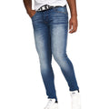 Tinted Blue - Front - Crosshatch Mens Barbeck Slim Jeans