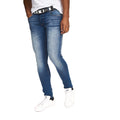 Tinted Blue - Side - Crosshatch Mens Barbeck Slim Jeans