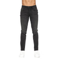 Black - Front - Crosshatch Mens Sheldons Slim Jeans