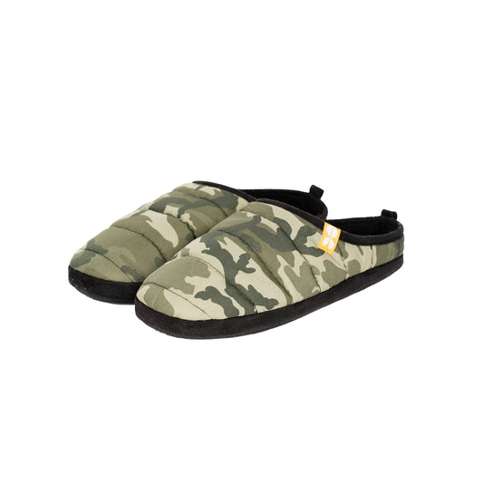 Olive - Front - Crosshatch Mens Padfoot Slippers