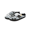Black-Grey - Front - Crosshatch Mens Padfoot Slippers