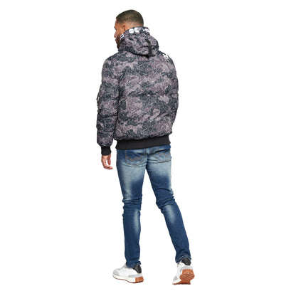 Dark - Back - Crosshatch Mens Milwaka Camo Jacket