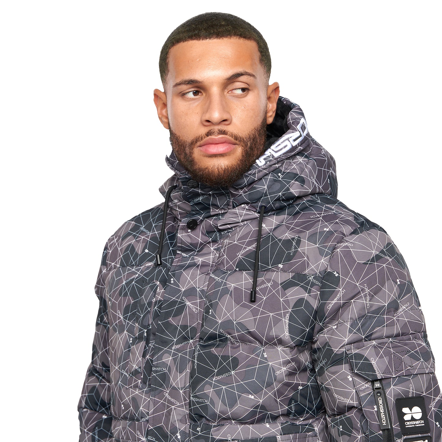 Dark - Lifestyle - Crosshatch Mens Milwaka Camo Jacket