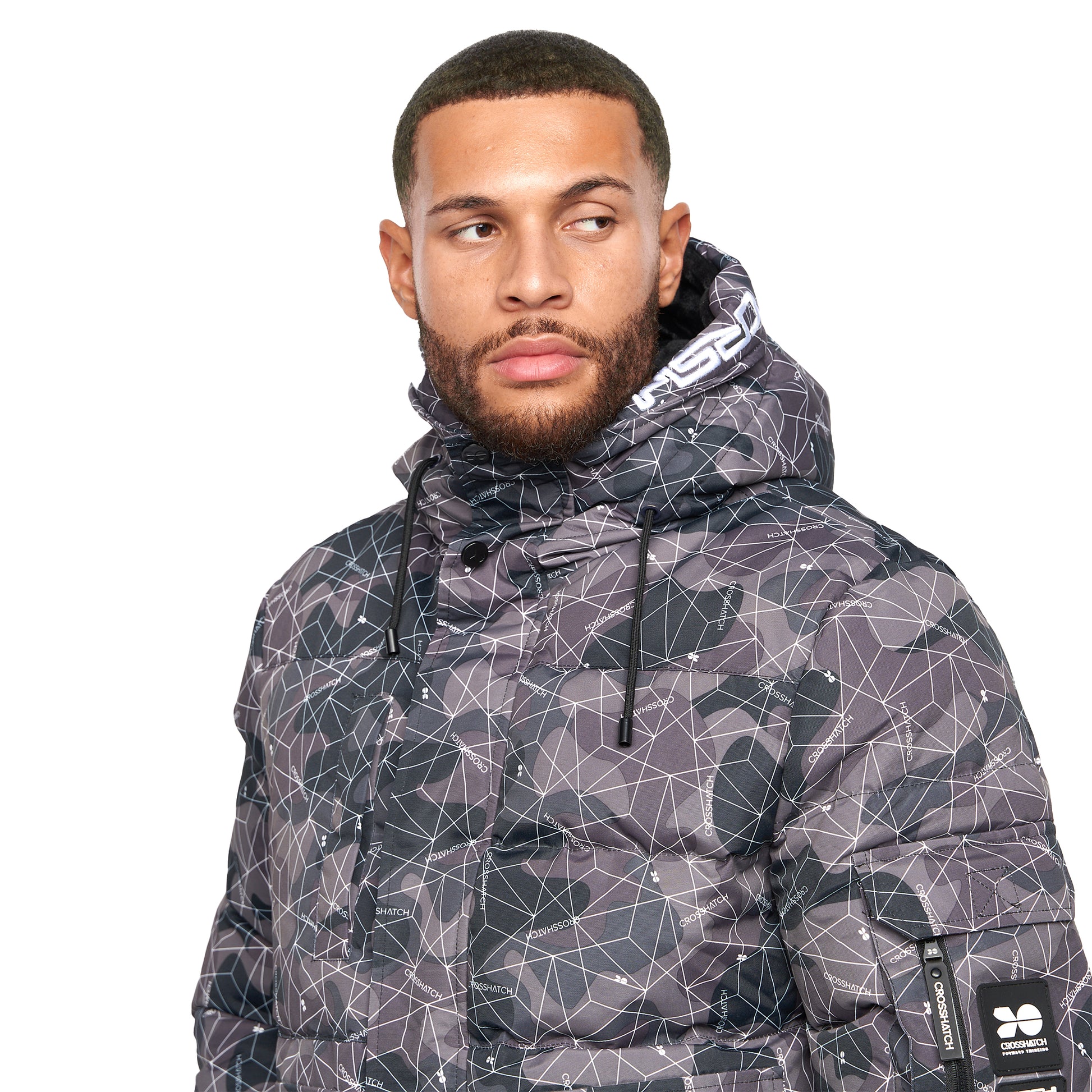 Dark - Lifestyle - Crosshatch Mens Milwaka Camo Jacket