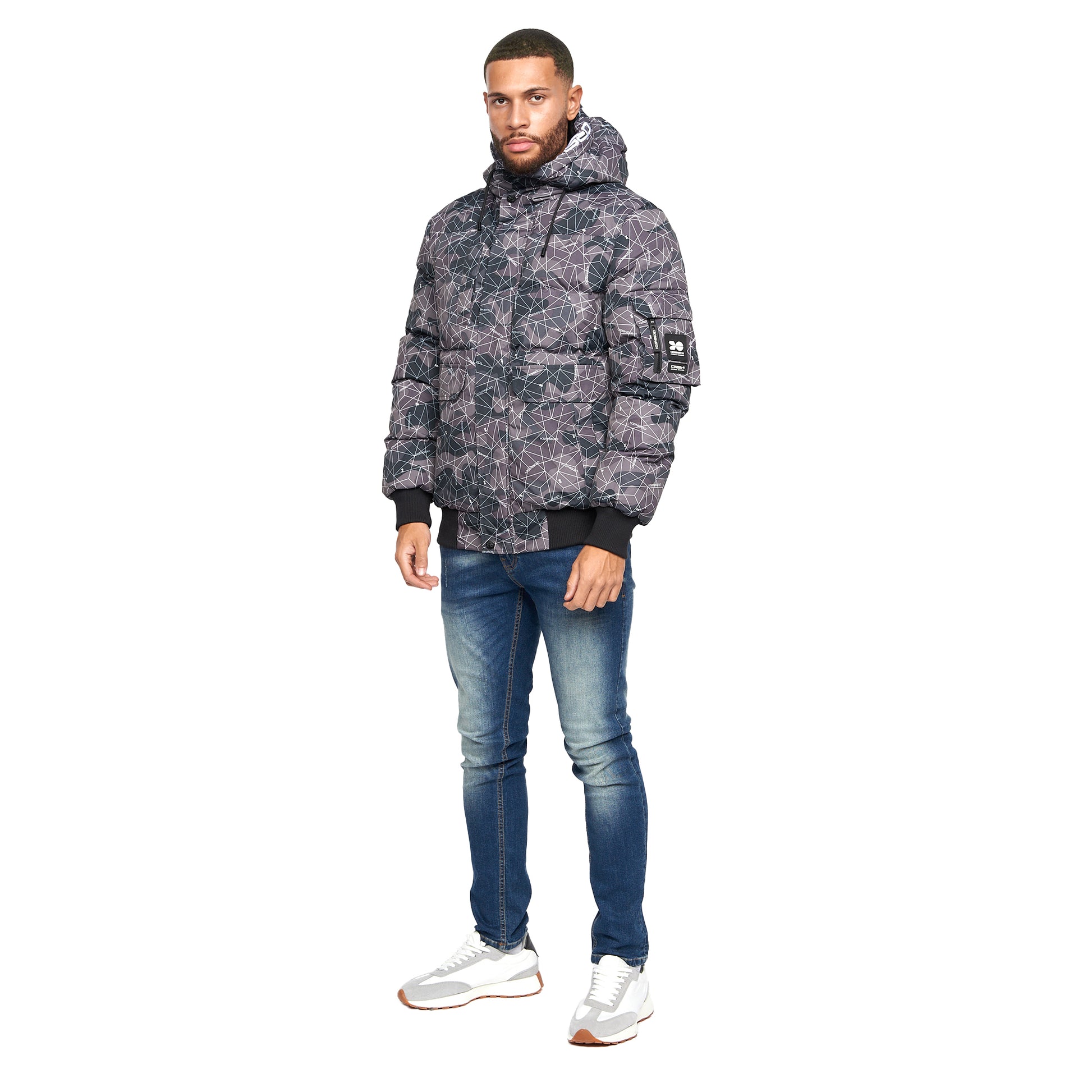 Dark - Pack Shot - Crosshatch Mens Milwaka Camo Jacket