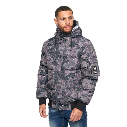 Dark - Front - Crosshatch Mens Milwaka Camo Jacket