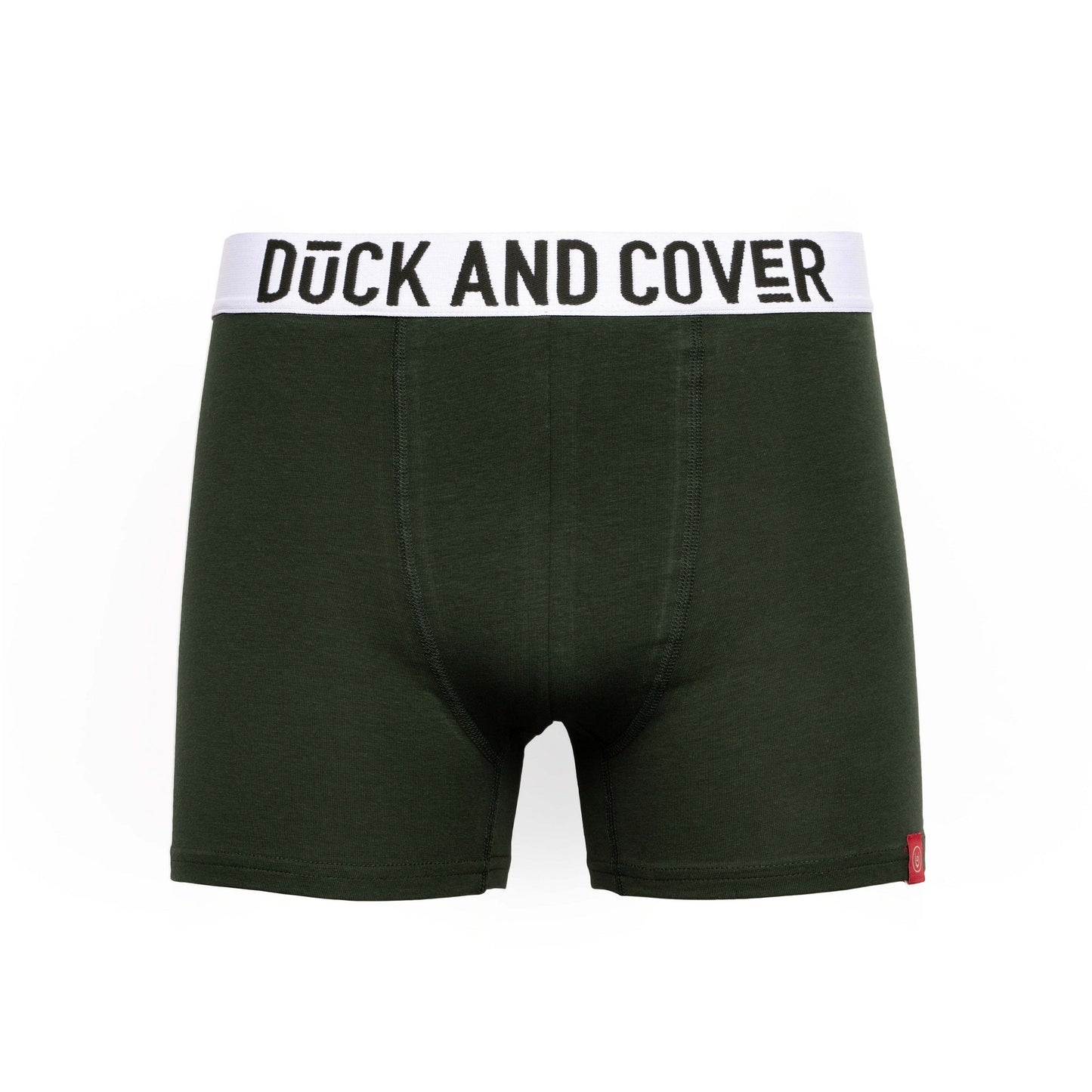 Green-Blue - Side - Duck and Cover Mens Galton Boxer Shorts (Pack of 2)
