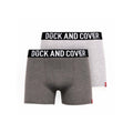 Grey Marl - Front - Duck and Cover Mens Darton Marl Boxer Shorts (Pack of 2)