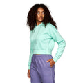 Mint Green - Side - Juice Womens-Ladies Danica Cropped Hoodie