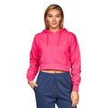 Magenta - Front - Juice Womens-Ladies Danica Cropped Hoodie