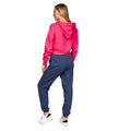 Magenta - Back - Juice Womens-Ladies Danica Cropped Hoodie