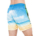 Blue-Sand - Back - Crosshatch Mens Dream Beach Swim Shorts