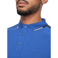 Blue - Lifestyle - Crosshatch Mens Allred Polo Shirt